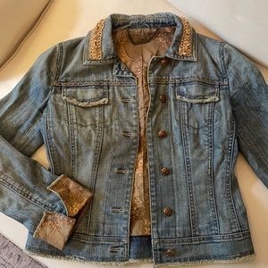 Elie Tahari Denim Jacket with beautiful detail
